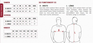 Majice DPH - veličine